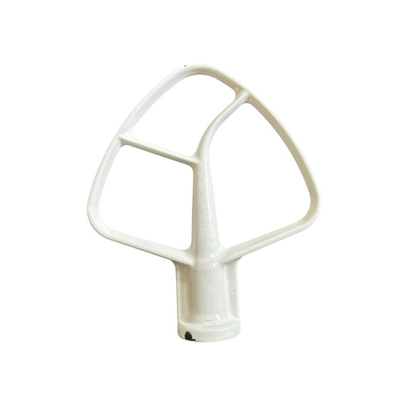 KitchenAid Coated Flat Beater, White For Mixer Attachment Dishwasher Safe - Picture 1 of 4